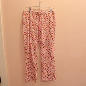 Cynthia Rowley Pink Heart PJ Pants Size Small